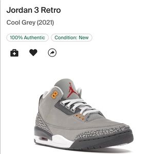 Jordan 3 Retro (cool grey)